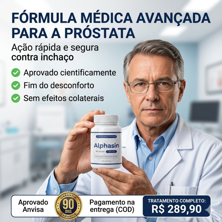 Alphasin composição natural para próstata