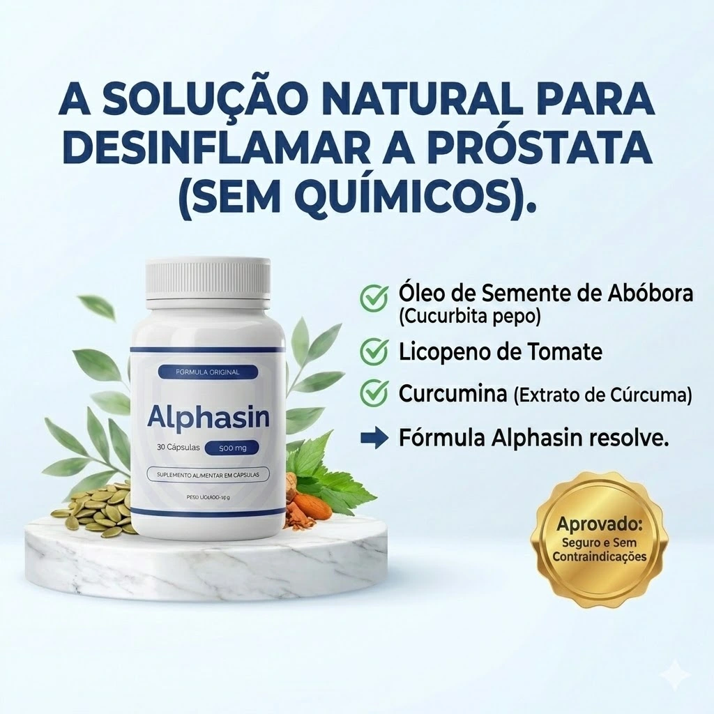 Alphasin composição natural para próstata